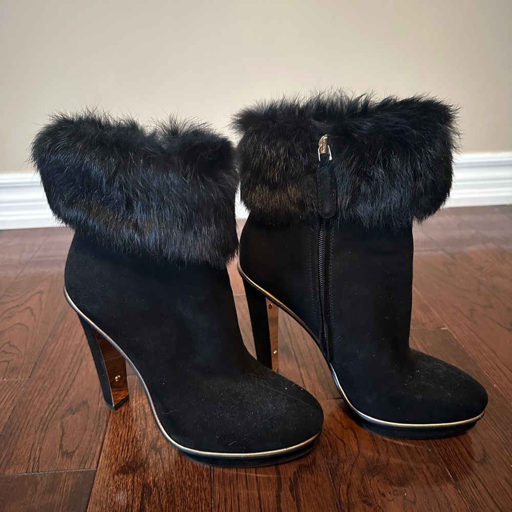 BCBGMaxAzria bootie with 5 inch heel